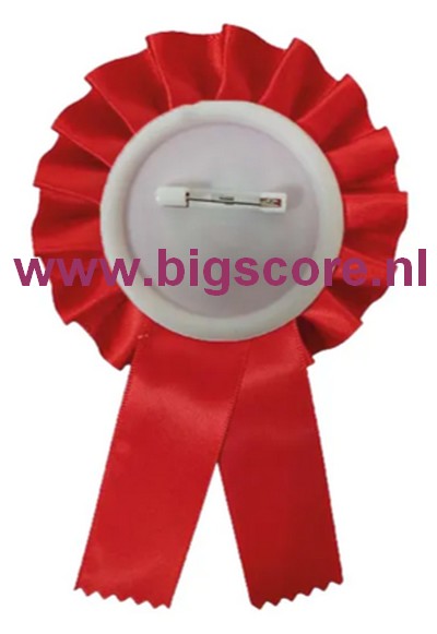 R 05 Jury Rozet Ø 8,5 L: 14,5 cm met optie Full-Colour logo Ø 50 mm